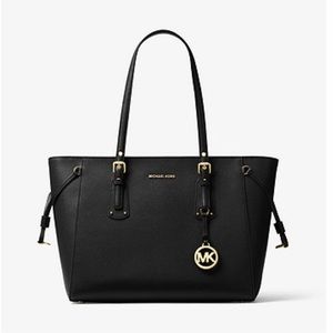 Michael Michael Kors Voyager Crossgrain Leather Tote Bag